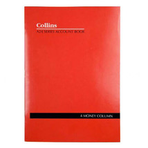 Collins Account Book 24 Leaves (A4) - 4 Money Column - $57.30