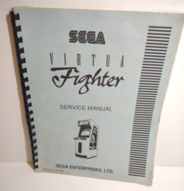 Virtua Fighter Arcade Game Manual Original 1993 Video With Foldout Schematic - £21.98 GBP