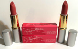 2 New In Box Mary Kay Signature Creme Lipstick PINK SATIN #534000 - Free... - $31.49