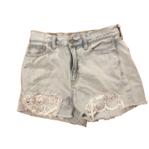 American Eagle Denim Cut-Off Jean Shorts Womens 0 Lace - $13.00