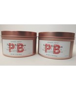 Two Trader Joe&#39;s Peony Blossom Soy Coconut Blend Scented Candle 5.7oz Le... - $27.15 CAD