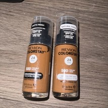 REVLON Colorstay Matte/Natural Combination/Oily Skin Makeup 500 WALNUT 1 oz. - £12.01 GBP