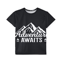 Kids Custom Design Sports Jersey Personalized with Adventure Awaits Decal - £25.85 GBP