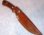 Field and Stream Stainless Fixed Blade Hunting Knife w Sheath and Wood H... - $29.95