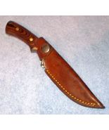 Field and Stream Stainless Fixed Blade Hunting Knife w Sheath and Wood Handles - $29.95