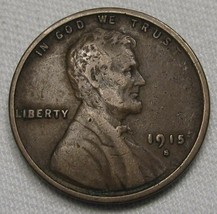 1915-S Lincoln Wheat Cent VF Coin AE457 - £20.48 GBP