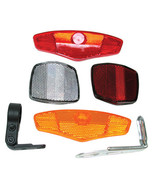 Sunlite Bicycle Full Reflector Set- 4 piece set -2 Wheel/1 front/1 rear - £6.19 GBP