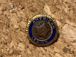 Vintage US American Legion Emblem Enamel Lapel Pin Badge Screw Back approx 3/8&quot; - £6.12 GBP