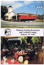 Mohawk New York Postcard Mohawk Station Restaurant Cocktail Lounge - £2.33 GBP