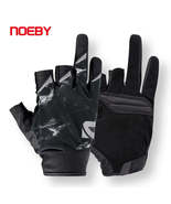 Noeby 3 Half-Finger Fishing Gloves Anti-Slip Glove UPF50+ Breathable Ant... - £6.80 GBP