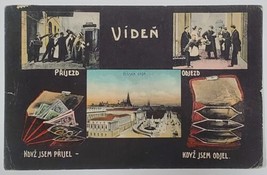 Vienna When I Arrive I have Money, Depart I am Broke Multi View Postcard H7 - £7.77 GBP