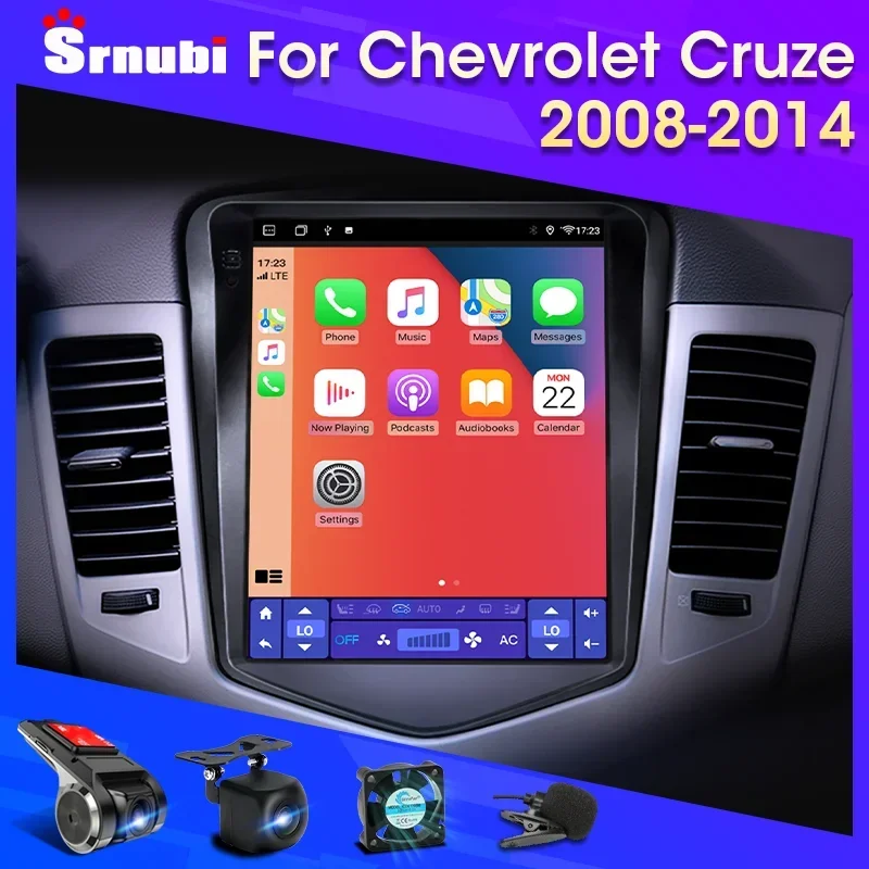 For Chevrolet Cruze 2008-2014 Carplay Android 12 Car Radio Multimedia Video - £92.34 GBP+