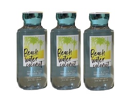 Bath &amp; Body Works Beach Water Coconut Shower Gel 10 fl oz - Lot of 3 - $74.50