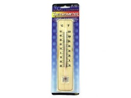 Indoor/Outdoor Wood Thermometer - $6.49