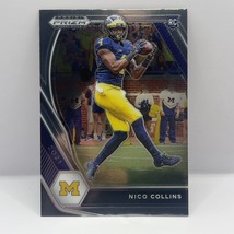 2021 Panini Prizm Draft Picks Nico Collins RC #114 Michigan Wolverines - £1.57 GBP