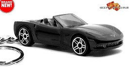 Rare Key Chain 2010~13 Black Chevy Corvette C6 Convertible Custom Ltd Great Gift - £38.52 GBP