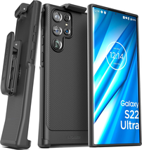 Thin Armor Designed for Samsung Galaxy S22 Ultra Belt Clip Case, Slim F - £32.69 GBP