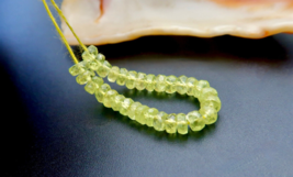 STUNNING ALL NEW CATS EYE CHRYSOBERYL FACETED HIGH GRADE BEADS - 12.40cts - $50.49