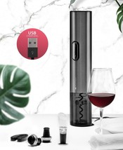 3In1 Electric Wine Saver Opener Vacuum Preserver Usb Rechargeable+Stoppers - £54.64 GBP