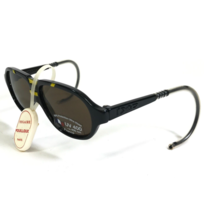 Vuarnet Kids Aviator Sunglasses Black Yellow Frames with Brown Lenses 42-10-90 - £58.67 GBP