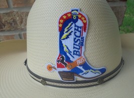  Busch Beer Cowboy Boot Style Retro adhesive back Patch  - £5.30 GBP