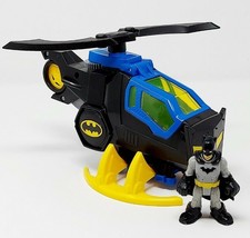 Fisher Price Imaginext DC Super Friends Batman Helicopter Batcopter + Figure - £7.41 GBP