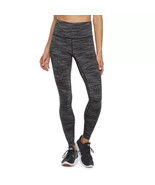 Tek Gear Women&#39;s Black White Striped Performance High-Waisted Leggings S... - $17.43 CAD