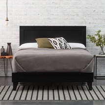 Edenbrook Delta Full Bed Frame With Headboard – Wood Platform Bed Frame -, Black - £252.77 GBP