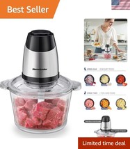 Effortless 8-Cup Electric Food Chopper with Stainless Steel Blades - 300... - $57.00