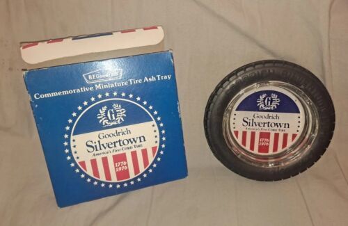 NOS BF Goodrich Silvertown Commemorative Miniature Tire Bicentennial Ashtray - £31.84 GBP