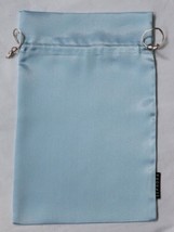 Sephora Satin Drawstring Bag Gift Pouch 12&quot; x 8&quot; Blue Vintage Gift Wrap - £7.72 GBP