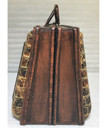 Vintage BIBLE  Handmade Wooden Handbag - $374.05 MXN