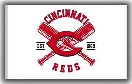Cincinnati Baseball Team Memorable Flag 90x150cm 3x5ft Reds Bat Best Banner - $18.99