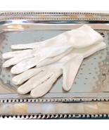 Children&#39;s WHITE SATIN GLOVES Wedding Communion FlowerGirl Formal Easter... - £9.74 GBP