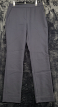 Zara Basic Dress Pants Womens Size Medium Black Cotton Straight Leg Flat Front - £15.78 GBP