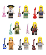 8Pcs The Eras Tour Theme Taylor Swift Minifigures Singer Superstar Figur... - $15.79