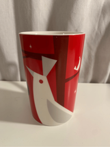 Starbucks Christmas Coffee Mug 2012 White Dove-Red/16 Oz- EUC Ceramic - $5.25