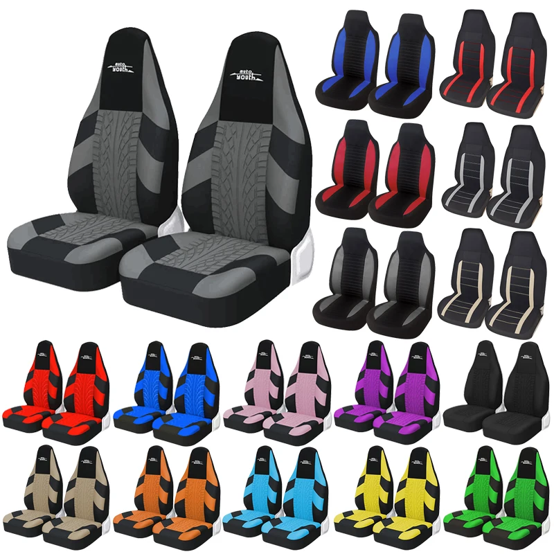 Car Seat Covers High Bucket Universal Tire Style Sport Seat Protector For - £11.16 GBP+
