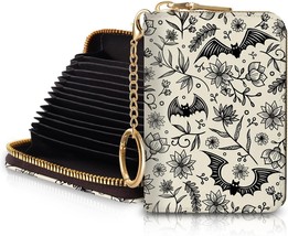 Goth Bat Credit Card Holder for Women, Gothic Floral 4.3"D x 3.1"W x 0.98"H - $17.12 Goth Bat Credit Card Holder for Women, Gothic Floral 4.3"D x 3.1"W x 0.98"H - $17.12