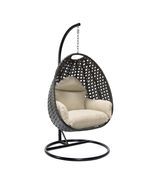 LeisureMod Charcoal Wicker Rattan Hanging Egg Swing Chair for Indoor Out... - €783,76 EUR+