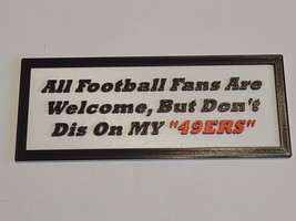 San Francisco 49ers Magnetic Fan Sign - $223.42 MXN