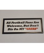 San Francisco 49ers Magnetic Fan Sign - $223.42 MXN