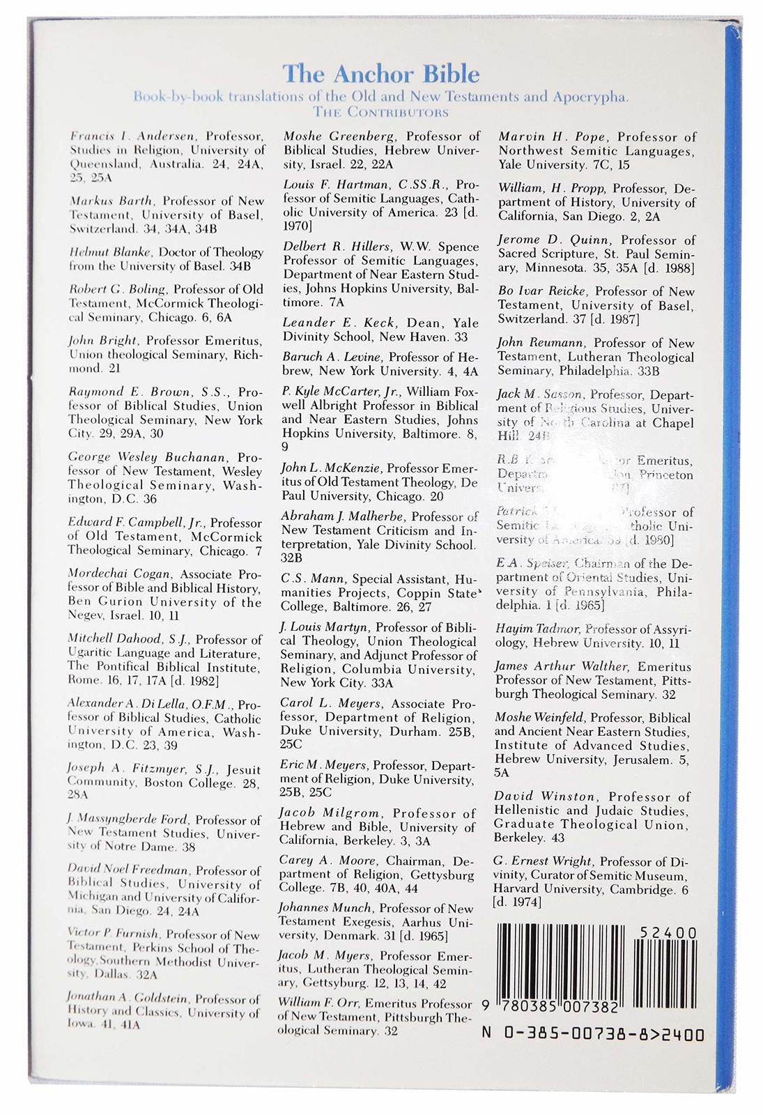 Lamentations (The Anchor Bible , Vol. 7A) Delbert R. Hillers Item image 7