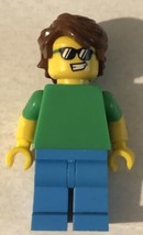 Guy In Green Shirt Lego Mini figure  Action Figure Toy L1 - £5.90 GBP