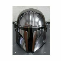 Mandalorian Helmet With Liner LARP Costumes Role Plays Helmet With Visor - £98.67 GBP