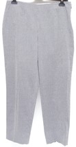 PIAZZA SEMPIONE Pant Cropped Leg Gingham Black White Cotton Blend Side Z... - £94.80 GBP