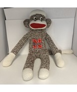 Nebraska Cornhuskers Sock Monkey 18 Inch Long Plush - $40.63 CAD