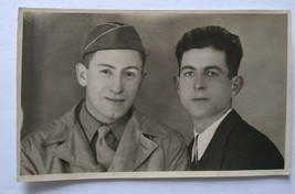 Vintage Photograph Military Photo Soldier Wartime Unknown Origin Man In Uniform - £16.05 GBP