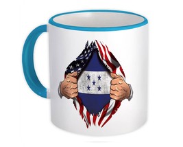 Honduras : Gift Mug Flag USA Chest American Honduran Expat Country - £12.56 GBP
