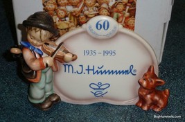Puppy Love Goebel Hummel Display Plaque #767 TMK7 60 Year Anniversary W/... - $174.59